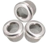 181072 181-072 Lot de 3 filtres de rechange pour pulvérisateur de peinture sans air Graco 695 795 1095 1595 3900 5900 750 1000 1500 avec filetage NPT en acier inoxydable 2,5 cm