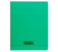 Calligraphe 18125Cpack Un lot de 10 Cahiers Agrafés Verts (une Marque de Clairefontaine) - 17x22 cm - 96 Pages Grands Carreaux - Papier Blanc 90 g - Couverture Polypro Transparent