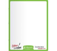 18140c Un Cahier Magique Agrafé (Une Marque De Clairefontaine) - 17x22 Cm - 48 Pages Grands Carreaux - Papier Blanc 90 G - Couverture Ardoise Double-Face Effaçable À Sec En Polypro