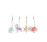 1815 Lot de 4 décorations de Noël en glaçage