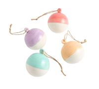 1815 Lot de 4 décorations de Noël Rondes en glaçage