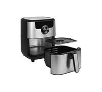 182033 Friteuse à air chaud 1 500 W argent (mat), noir