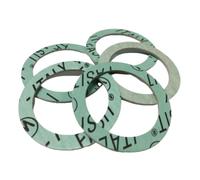 1824 Schläfer | 5 Joints Plats Fibre Verte 3/4" (20/27 mm) - Ø 24x16x2 mm | Étanchéité Haute Température 180°C | Joint Plomberie Chauffage Robinet Évier WC - Sans Amiante - Fabriqué en Italie