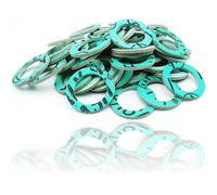 1824100 Schläfer | Lot de 100 Joint Plat en Fibre vert (24x16x2 mm) pour 3/4" Spécial (20/27 mm), 180°C, Ensemble de Bagues d'étanchéité, Plomberie, Chauffage, Domestiques et Industrielles