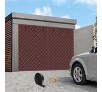 183 213 244 305 488cm Kit d'isolation pour Porte de Garage, Rideau de Porte Garage Magnétique À Isolation Thermique, Couverture d'd'Écran pour Garage en Hiver, Résistant(Brun,W6.5xH6ft/198x183cm)