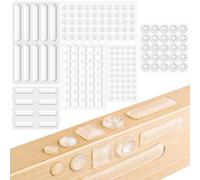 183 Pièces Transparente Pieds Adhésifs Amortisseur porte placard, Butées de Protection en Caoutchouc, Patin Antiderapant Silicone Antibruit Pieds Adhésifs pour Verre, porte, tiroirs, Armoires