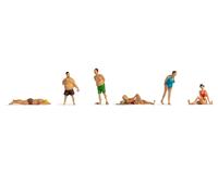 Noch Figurines H0 se baignant, peintes, debout, allongées, assises