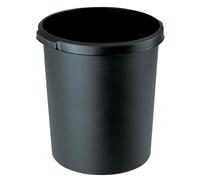 [1834-13] HAN Corbeille à papier STANDARD, 30 litres, rond, noir