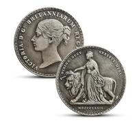 1839 Pièce de Monnaie Ancienne Britannique, Collection de pièces en Argent du Royaume-Uni, pièces Anciennes pour collectionneurs, Monnaie Antique Victoria de Grande-Bretagne, Cadeau Historique