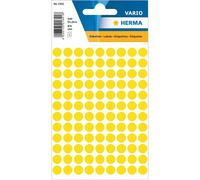 [1841-5] HERMA Lot de 5 Etuis 540 étiquettes multi-usages diamètre 8 mm jaune