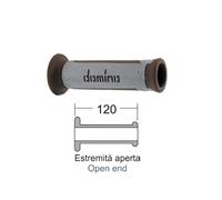 184170050 DOMINO - Paire Poignée Tourisme Argento-Marrone