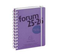 Exacompta Agenda journalier Linicolor 12x17cm Août 2026 à juil 2027 Violet