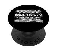 18436572 If You Know 18436572 Commande de tir Big Block V8 Voiture PopSockets PopGrip Adhésif