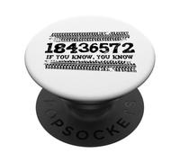 18436572 If You Know 18436572 Commande de tir Big Block V8 Voiture PopSockets PopGrip Adhésif