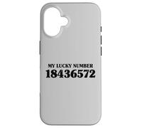 18436572 My Lucky Number 18436572 Ordre de tir V8 Voiture Coque pour iPhone 16