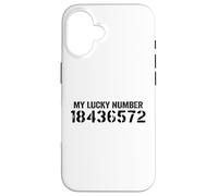 18436572 My Lucky Number 18436572 Ordre de tir V8 Voiture Coque pour iPhone 16