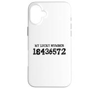18436572 My Lucky Number 18436572 Ordre de tir V8 Voiture Coque pour iPhone 16 Plus