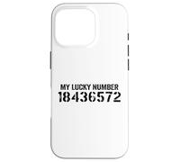 18436572 My Lucky Number 18436572 Ordre de tir V8 Voiture Coque pour iPhone 16 Pro