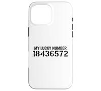 18436572 My Lucky Number 18436572 Ordre de tir V8 Voiture Coque pour iPhone 16 Pro Max