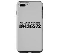 18436572 My Lucky Number 18436572 Ordre de tir V8 Voiture Coque pour iPhone 7 Plus/8 Plus