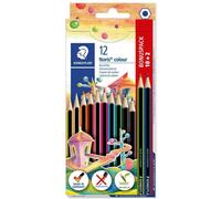 [185 C12P] STAEDTLER Crayon de couleur Noris Colour, étui carton 10+2
