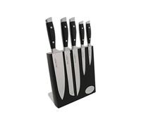 Pradel Jean Dubost 18509 Bloc de Cuisine Aimanté Massif 5 Couteaux Ventoux Acier Nylon Noir