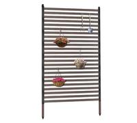 185x52cm Treillis De Jardin Support pour Plantes Grimpantes, Grille Fleurs Antirouille pour Les Clôtures La Décoration Tuteurs Rosier(60cmX150cm)