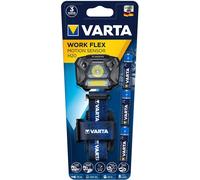 VARTA WORK FLEX MOTION SENSOR H20 Noir, Bleu Lampe frontale LED, Lumière LED