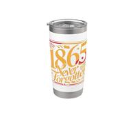 1865 Jamais Oublié Design Typographique Vintage Gobelet isotherme en acier inoxydable double paroi