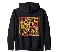 1865 Jamais Oublié Design Typographique Vintage Sweat à Capuche