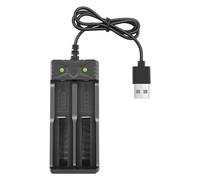 18650 Batterie 2 Slots 5V USB Batterie Rechargeable Batterie de Lithium télescopique avec Protection Contre la Surcharge ajusté pour 18650/18500/18490/16340/14500 Chargeurs de Batterie