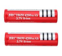 18650 Piles Rechargeables 3.7 V 4200 mAh li-ION Haute Capacité Batterie, pour Éclairage Solaire, Guirlandes Lumineuses, Télécom A304