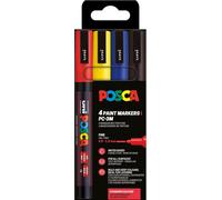 186545 - Marker Set, 4 Stylos Acryliques Pc-3m, Marqueur Permanent 0,9-1,3 Mm Pointe Ogive[Z716]