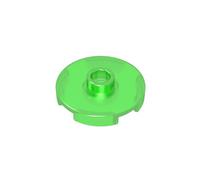 18674 Plaque Circulaire Spéciale Ronde 2x2 avec Tenon Central (Plaque Cavalière), 50 Pièces GDS-1041-compatible avec Lego Briques de Construction, Couleur Verde trasparente