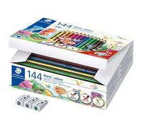 [187 C144] STAEDTLER Class Pack 144 Crayons de couleurs triangulaire Noris co...
