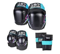 187 Killer Pads Lot de 6 genouillères, coudières et protège-poignets pour patin - Boulon électrique - Taille L/XL