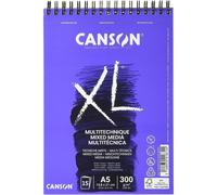 [1872-5] CANSON Lot de 5 Blocs croquis XL MIX MEDIA A5 300g Grain moyen 15 fe...