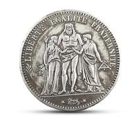 1873 Piece de Monnaie Francaise, pièces de Monnaie Ancienne France, pièce Ancienne en Argent européenne, Monnaies Antiques Napoléon Empire français, pièces de Collection