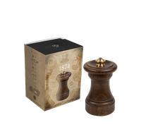 PSP Peugeot – Moulin à sel – Anniversaire 1874 – Manuel, bois patiné, 10 cm