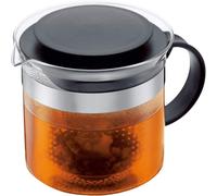 1875-01 - Bistro Nouveau - Th¿¿I¿¿Re En Verre Avec Couvercle - Filtre Plastique - 1 L, Noir