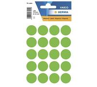 [1878-10] HERMA Lot de 10 Etuis 100 étiquettes multi-usages Ronde 19 mm Vert ...