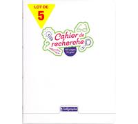 18797cpack Lot De 5 Cahiers De Recherche Agrafé Incolore (Une Marque De Clairefontaine) - 24x32 Cm - 192 Pages Unies Blanches - Papier Blanc 70 G - Couverture Polypro Transparent[Z633]