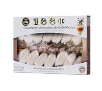 1880 - Polvorones Artisanaux au Café Mocca 310 g, Biscuit Sablé Espagnol à la Texture Fondante, Arôme de Café et Amande Grillée, Emballage Individuel, Qualité Suprême