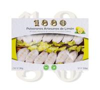 1880 - Polvorones aux amandes et au citron, qualité suprême, gourmandise typique de Noël, recette artisanale, emballage individuel, 310 grammes