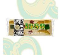 1880 - Turrón au Massepain Tutti-Frutti "Rilsan" 300g, Tablette aux Amandes Sélectionnées, Texture Crémeuse, Qualité Suprême, Nougat Classique, Fait Main, Recette Traditionnelle, Cadeau de Noël
