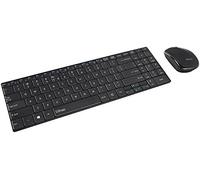 18800 Gusy Ultra Thin Clavier Sans Fil (Allemand, 13 Touches Multimédia) Avec Souris Sans Fil