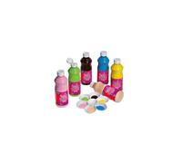 Pack 6x500ml Glossy:Jaune citron,Pêche,Rose bonbon,Vert anis,Bleu turquoise,Chocolat