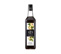 1883 Maison Routin Sirop de thé glacé à la pêche de qualité supérieure fabriqué avec du sucre de canne pur et du vrai jus de pêche pour le thé, les cocktails et les mocktails, végétalien, sans
