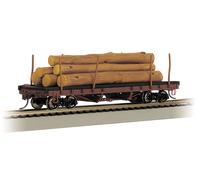 18849 Wagon Marchandise ridelle tronc arbre BACHMANN HO 1/87