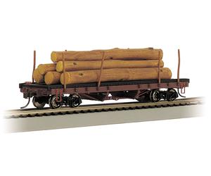 18849 Wagon Marchandise ridelle tronc arbre BACHMANN HO 1/87